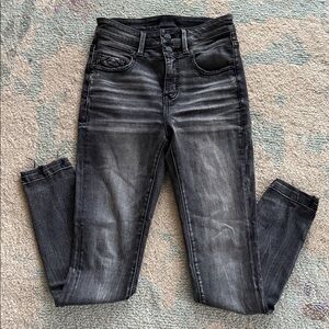 Buckle Black Women's Skinny Jeans - Fit 75, high rise. Black jeans.